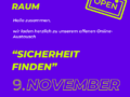 Einladung zum Offenen Raum der AGPR